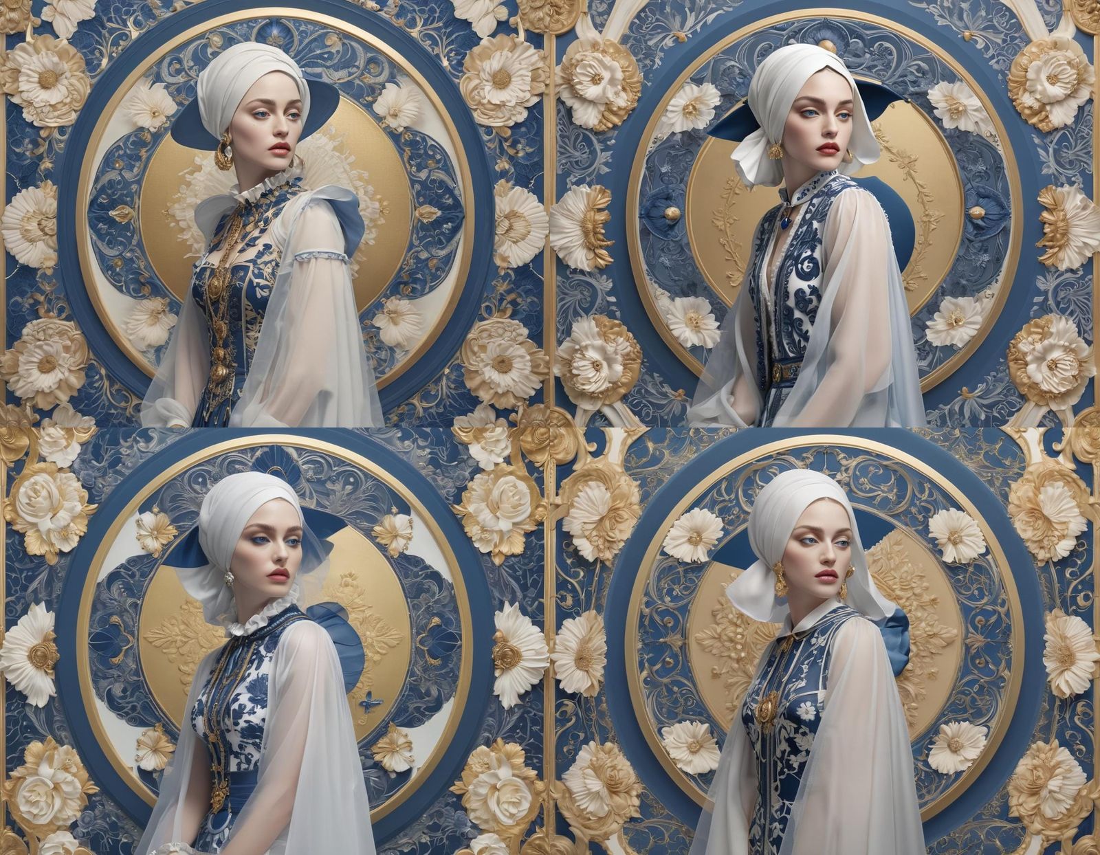 Madonna in Dolce & Gabbana Style, Precisionism Art