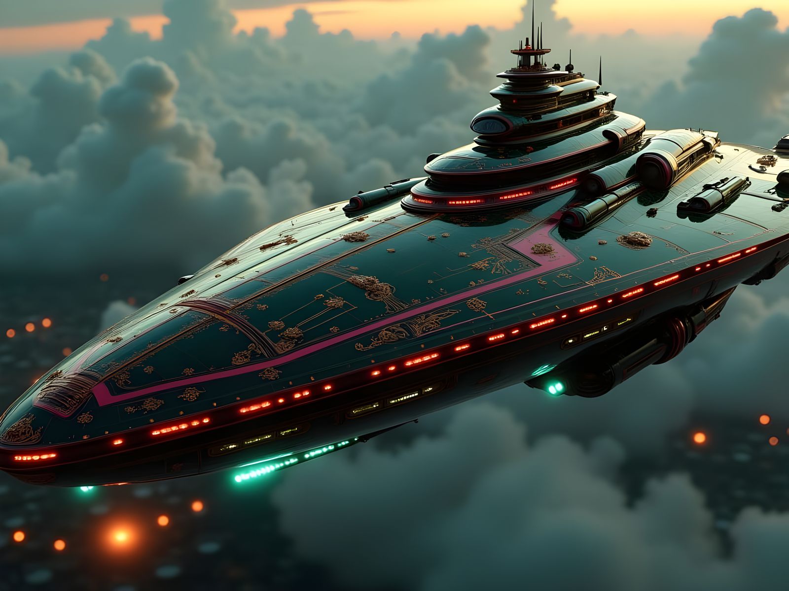 Regal Zanarian Imperium Cruiser on Patrol