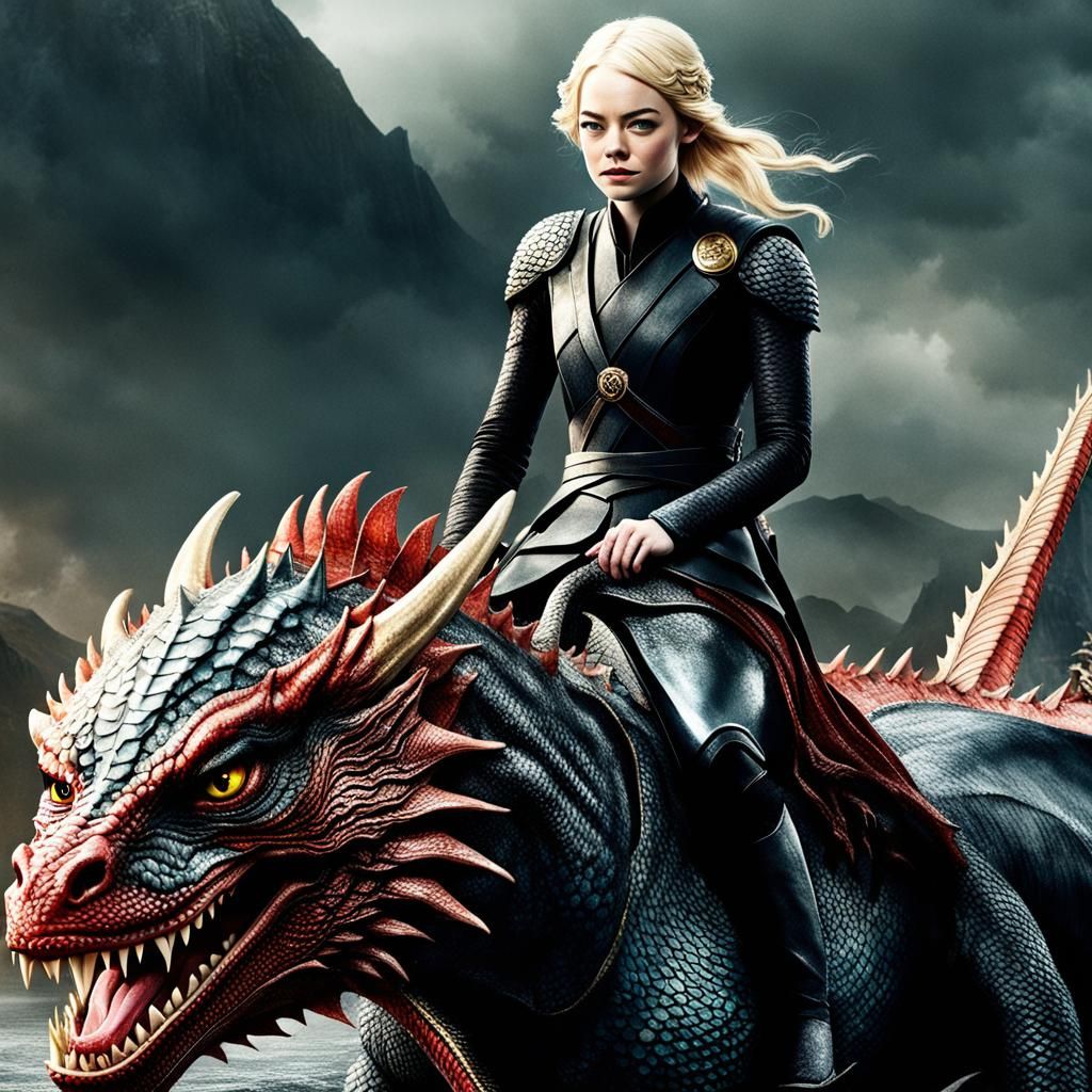 Targaryen Dragon Rider Digital Art