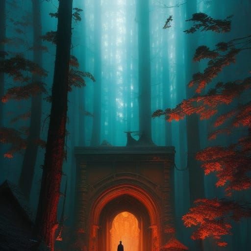 Realistic Dark Fantasy Prayer Illustration in 8k