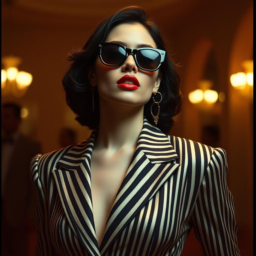 Fashion Model Portrait Inspired by Renaissance Art