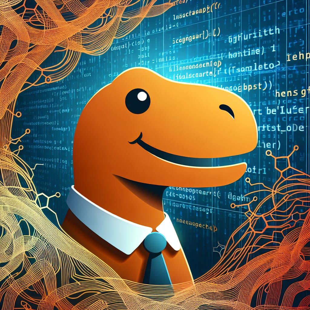 Friendly T-Rex Logo for Modern Tech Business