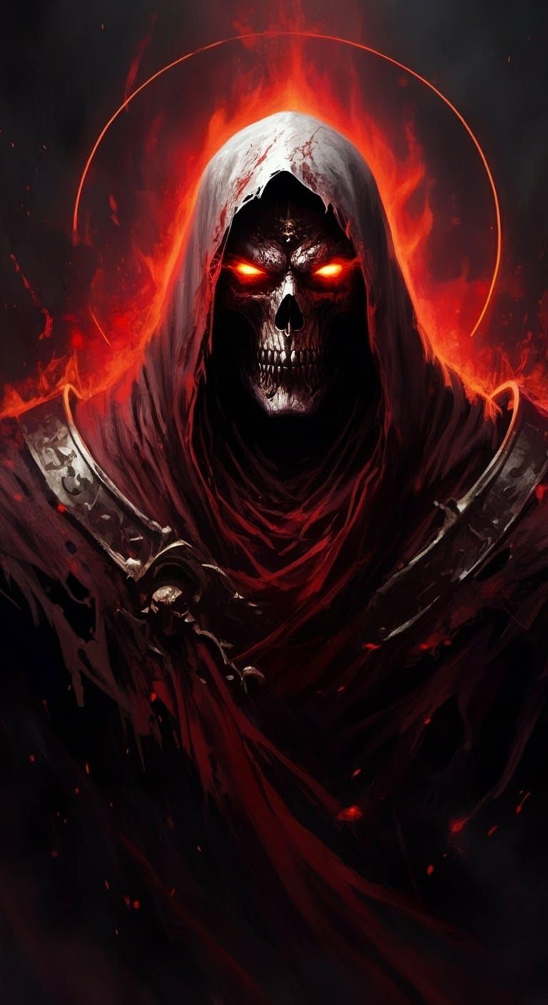 Brooding War God in Dark Surrealist Speedpaint