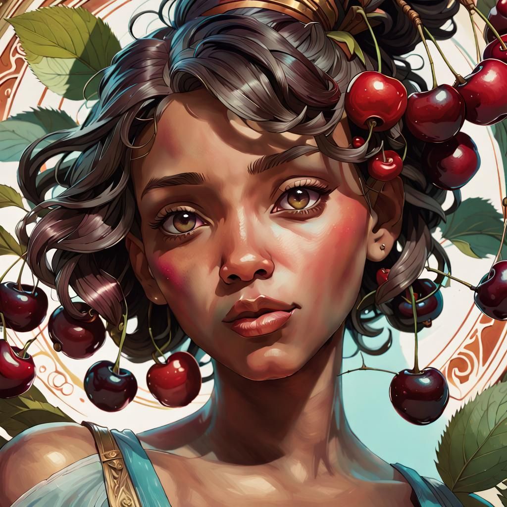 Hope Tala and Aminé Portrait in Art Deco Style