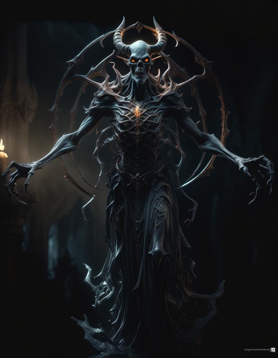 Haunting Demonic Entities in a Dark Fantasy World