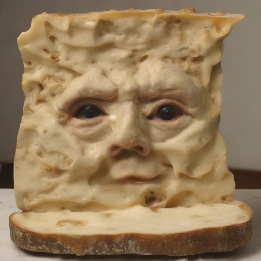 Faces in Cheese: Surreal Portraits of Dairy Delights