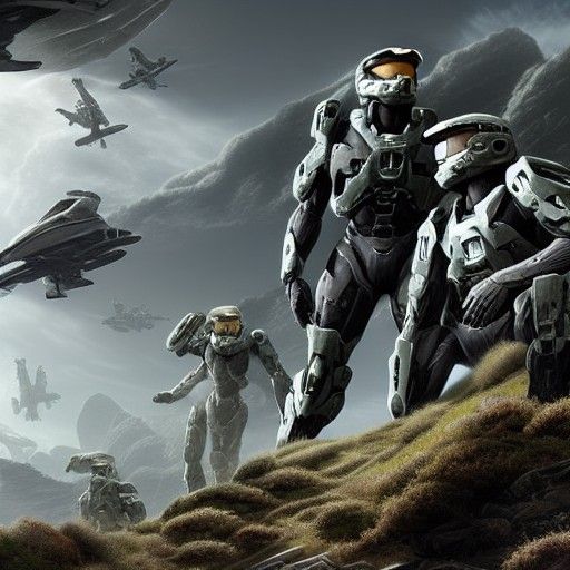 Epic Halo in Dramatic Digital Matte Painting