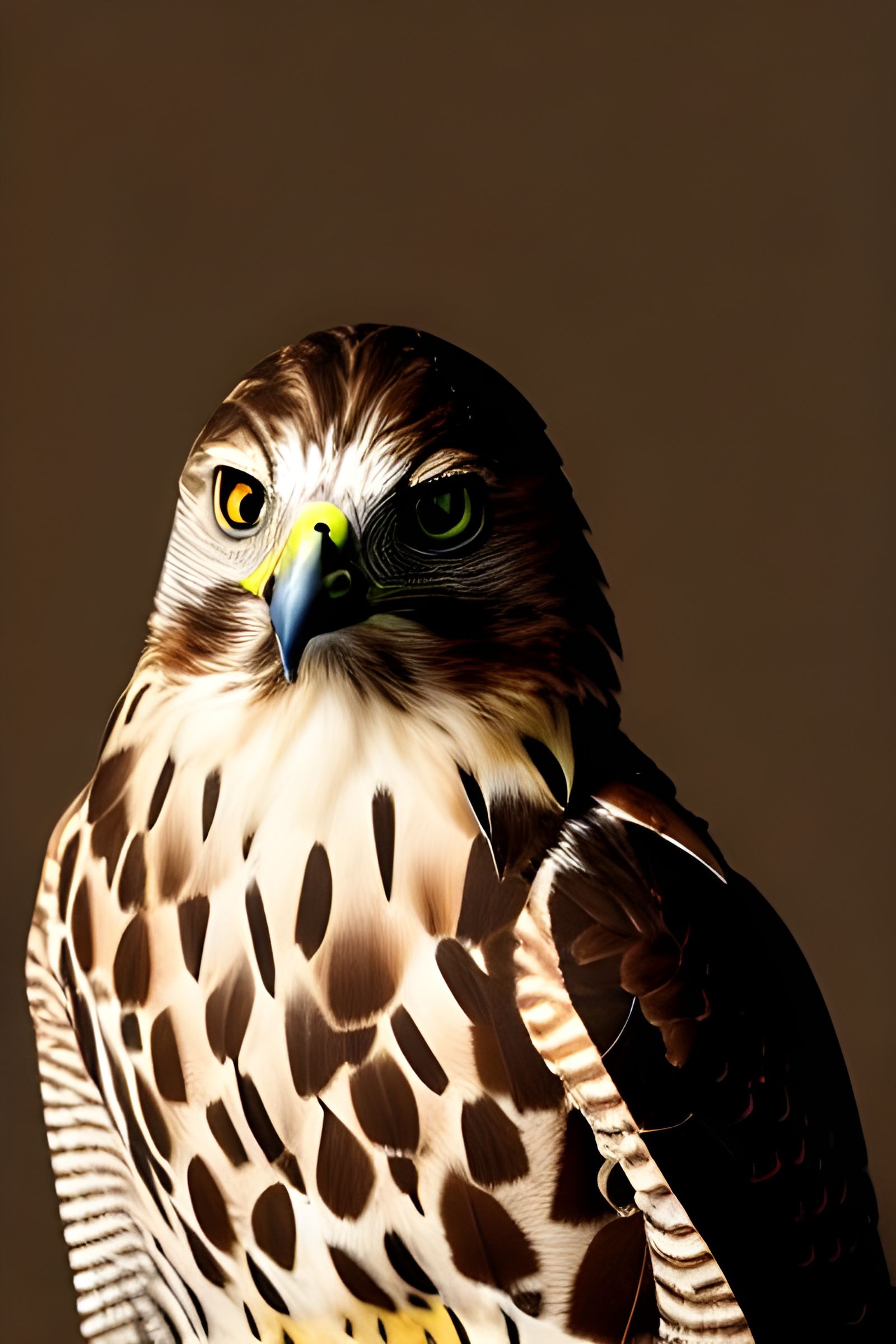 Portrait of a Majestic Hawk