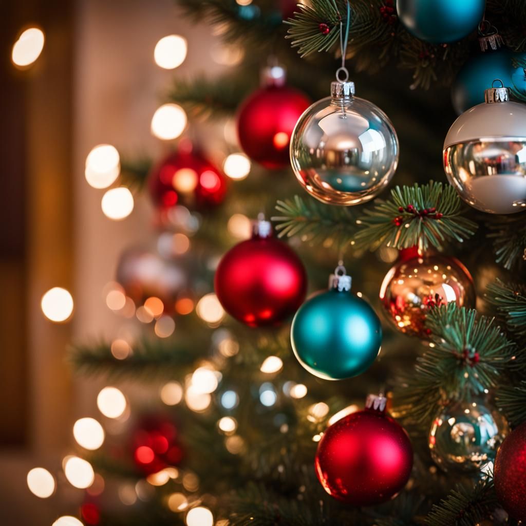 Retro Midcentury Modern Christmas Ornaments Photo