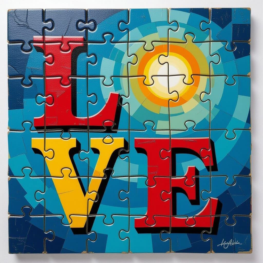 Love Puzzle Generated by AI