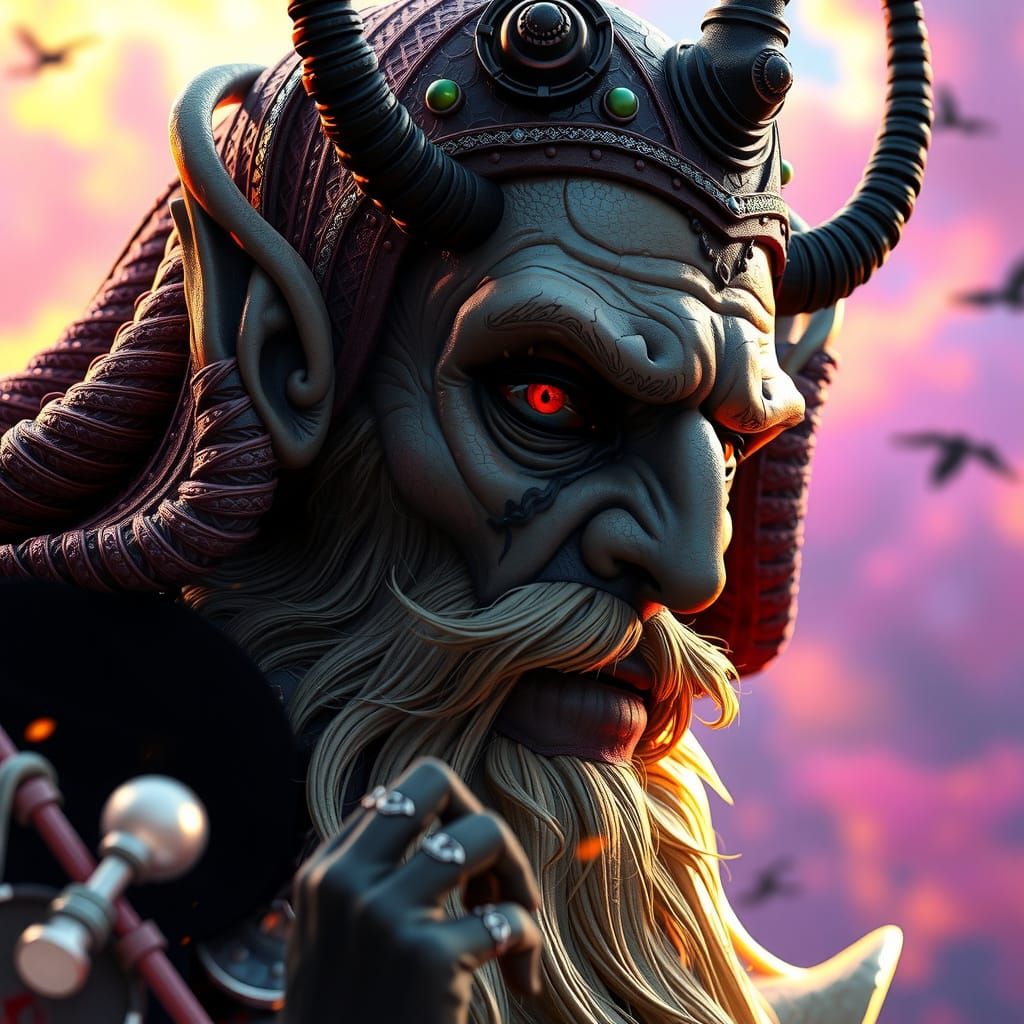 Baba Jagas Mystical Slavic Folklore 3D Paper Sculpture