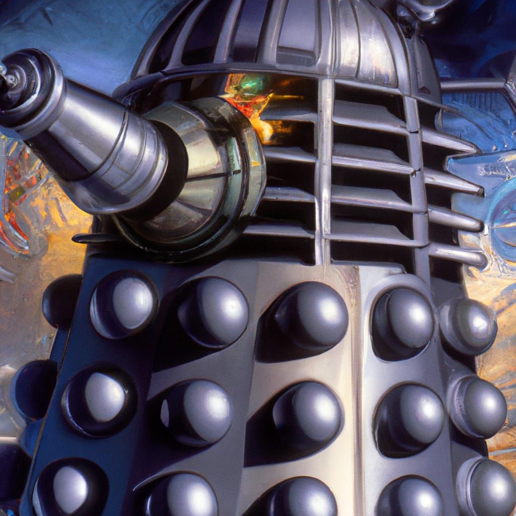 Dalek in Cosmic Photorealistic Style