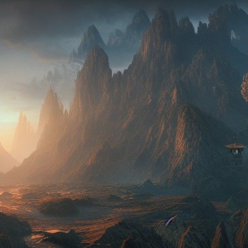 Fantastical Infinity: Detailed Matte Painting in Deep Color