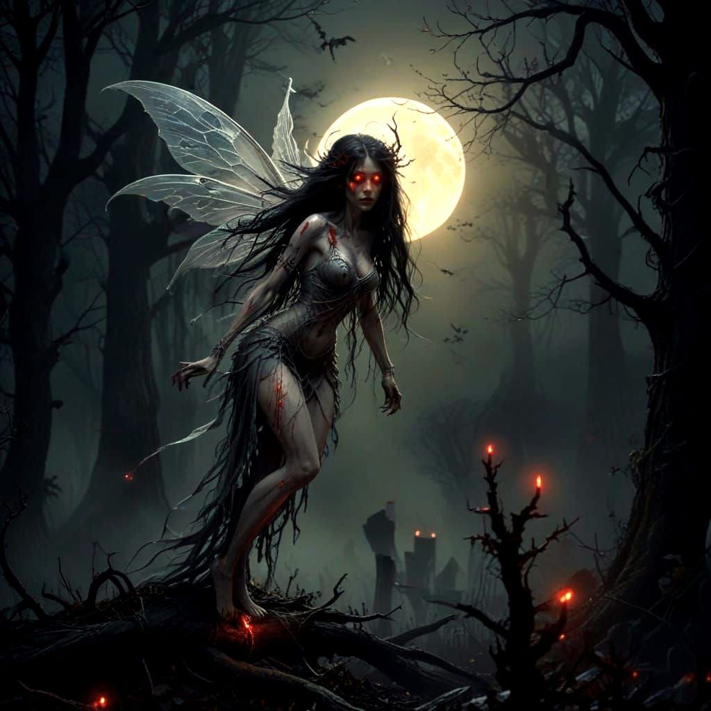 Glowing Eyes of the Undead Fairy