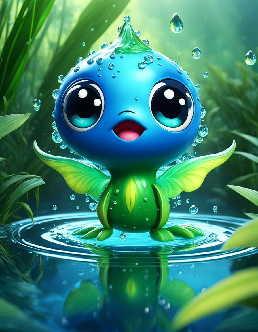 Cute water elemental