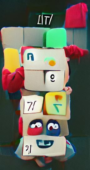 Numberblock 17 AI Image Generation