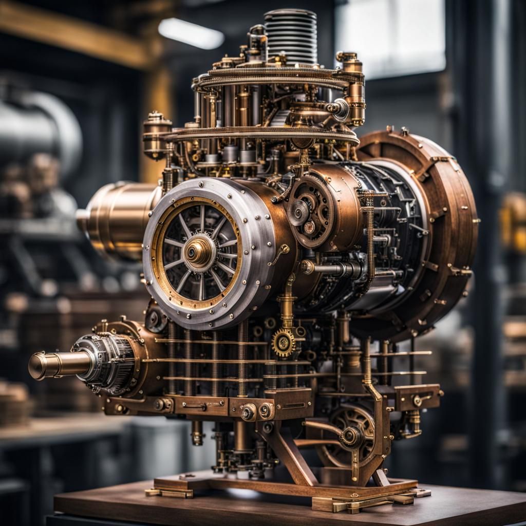 Steampunk Stargate Engine Illustration