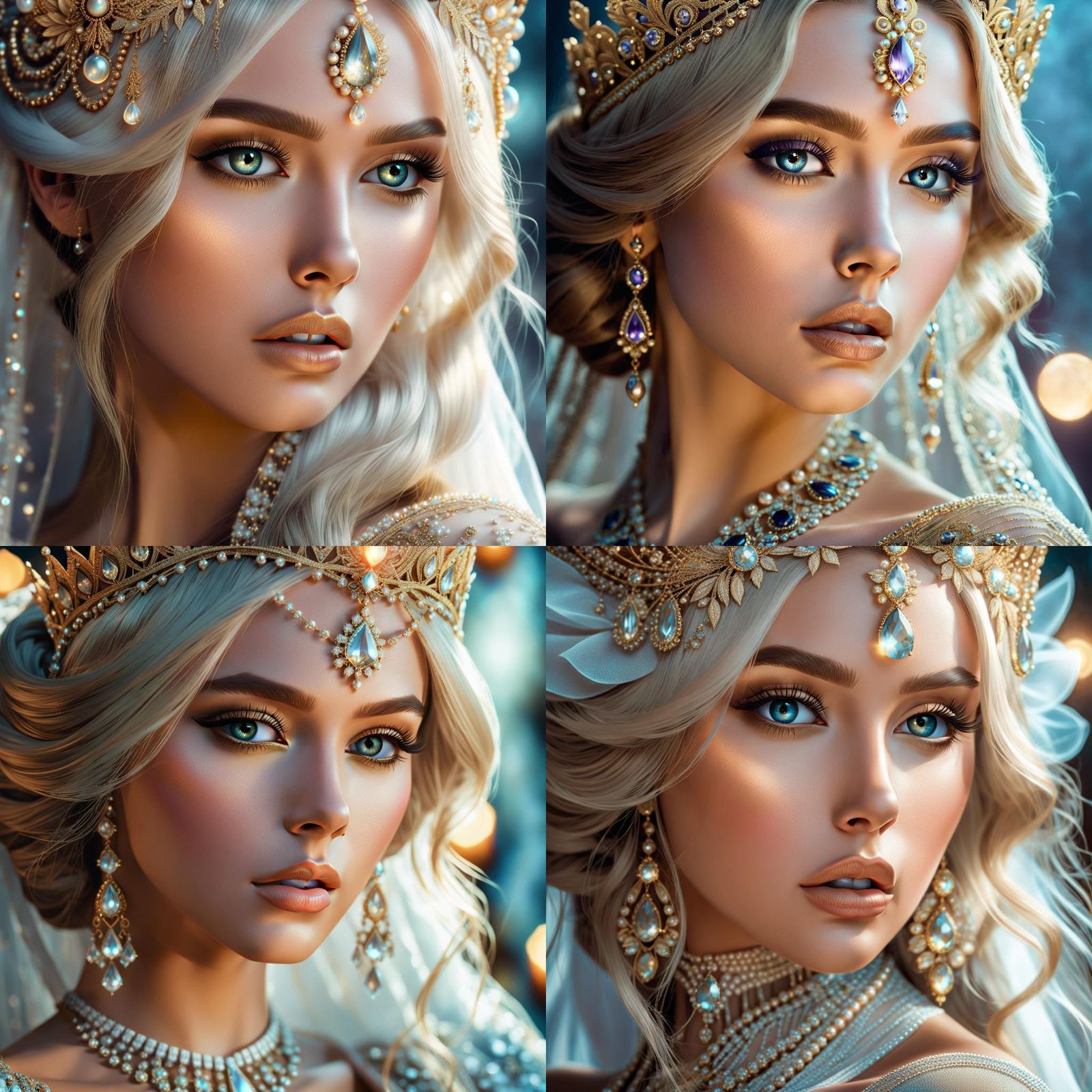 Princess Portrait in Art Nouveau Style