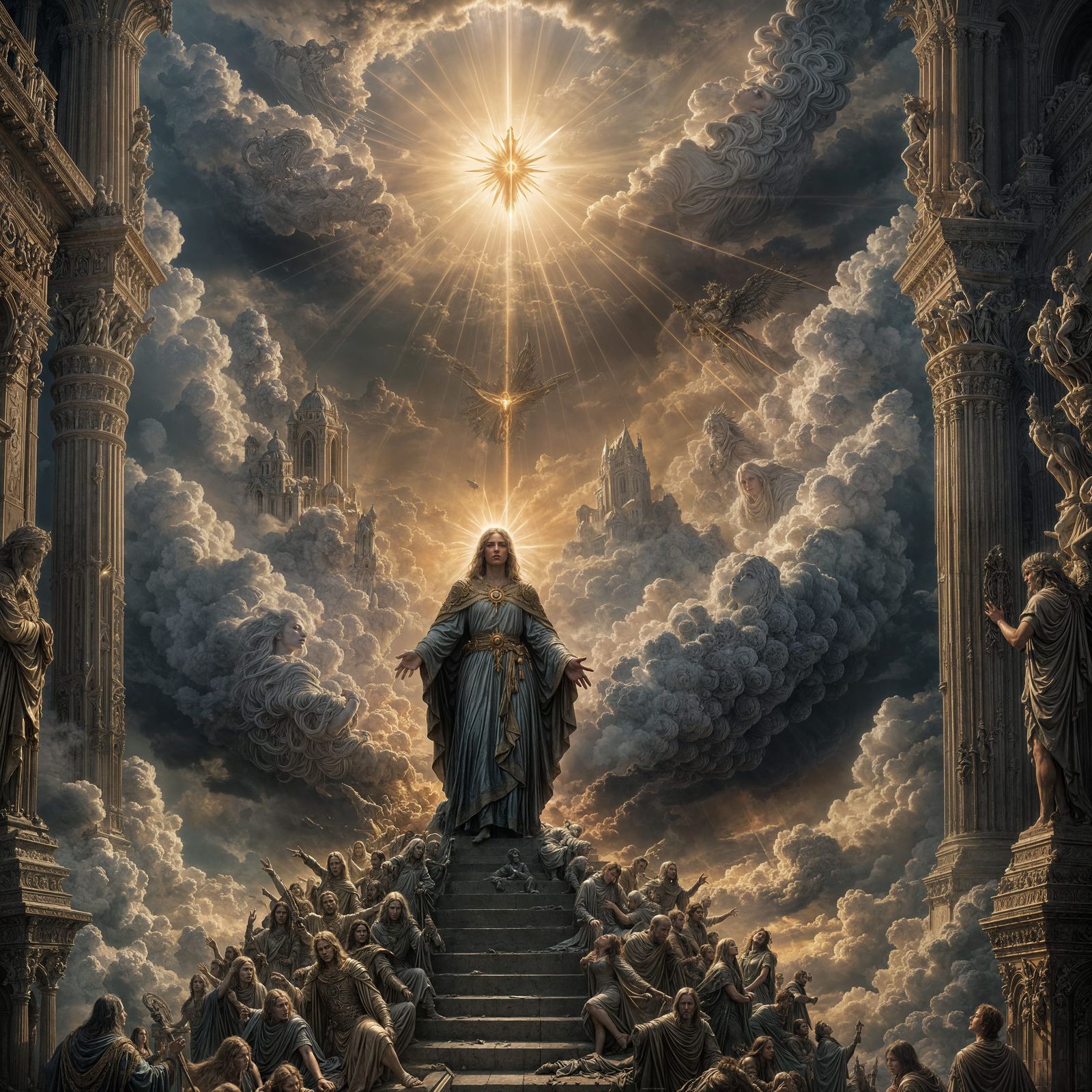 Divine Guardian Spirit in Heavenly Light