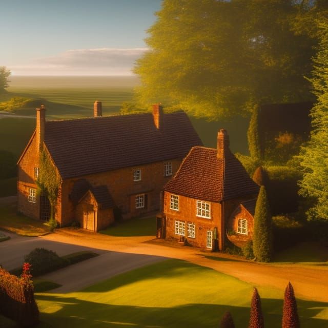 Idyllic British Village on the Isle of Wight