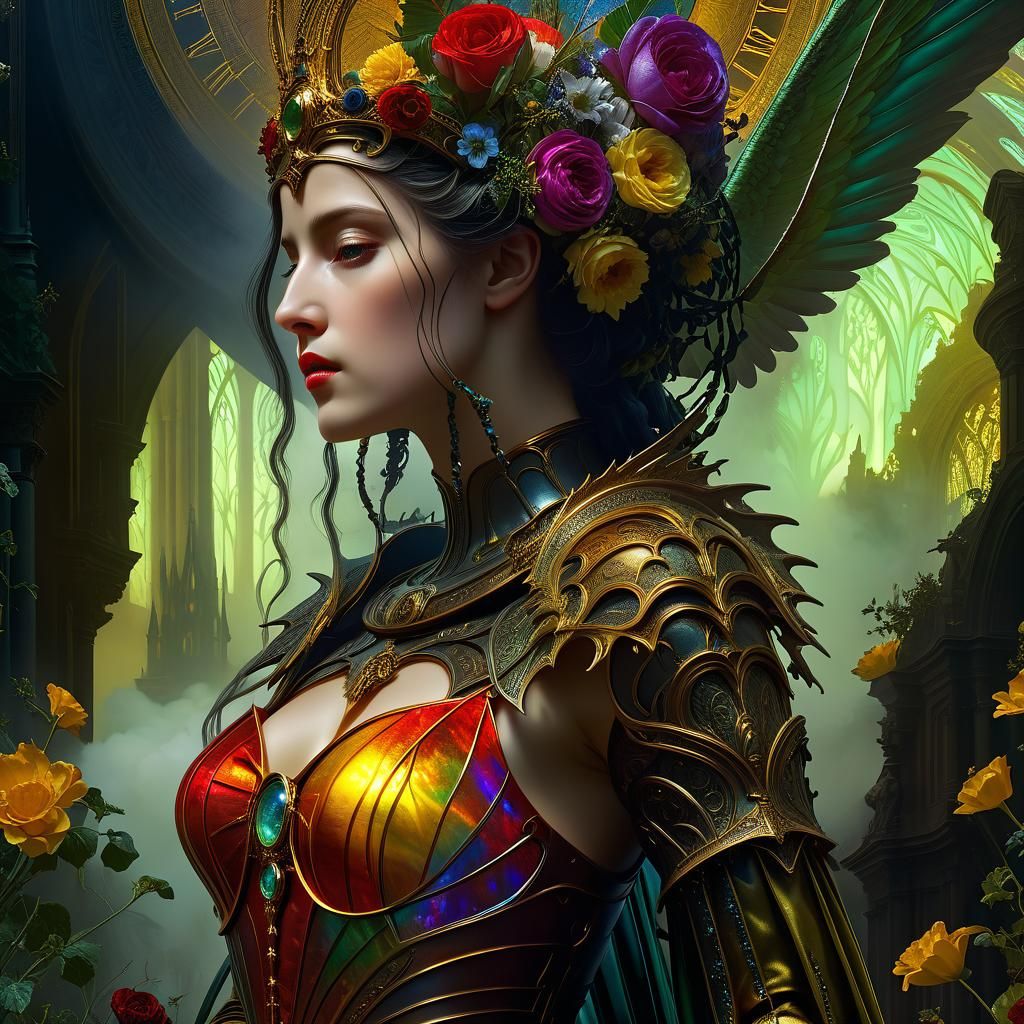 Forest Guardian in Detailed Digital Dreamscape