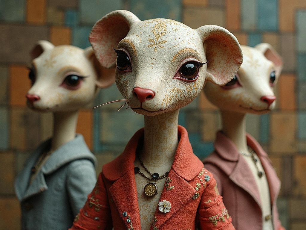 Anthropomorphic Fashion House in Boogie Woogie Style