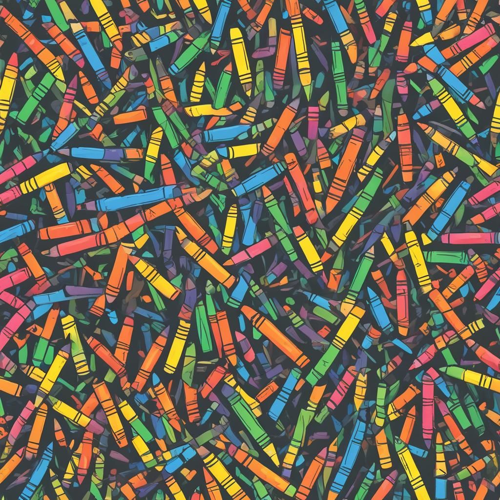 AI Generated Image of Crayons