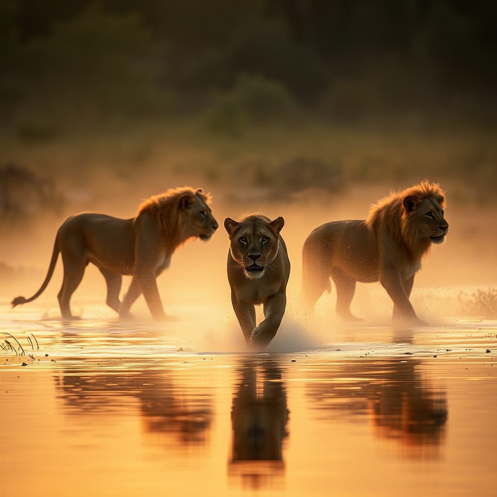 Okavango Delta Lions