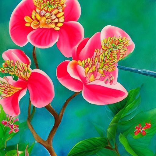 Abstract Painting Generated From Short Prompt