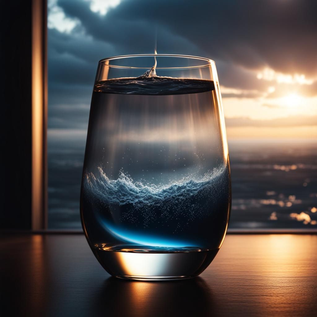 Apocalyptic Storm in a Glass of Tranquility