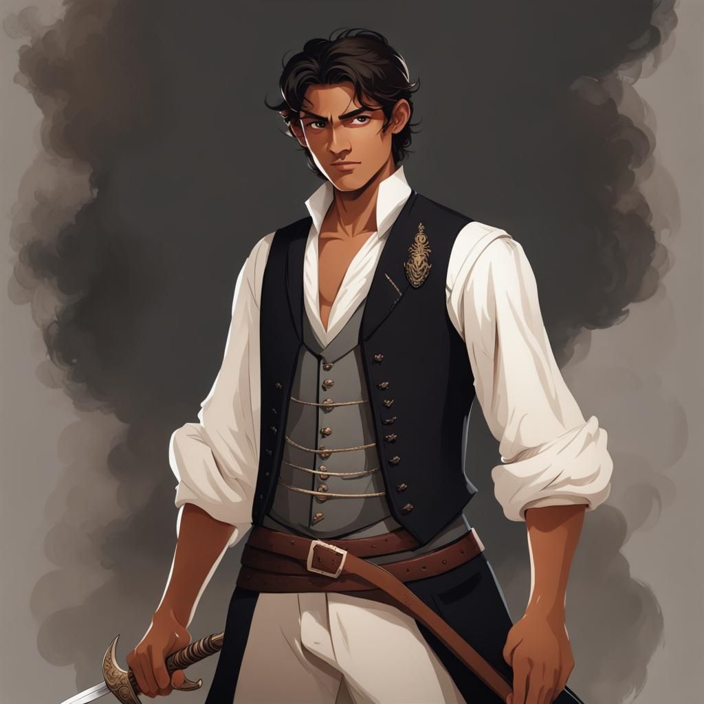 Gaunt Swordsman with Smoke Blade