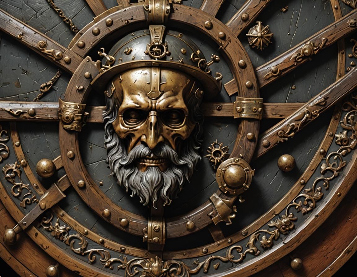 Old Bosun Portrait in Flemish Master Style