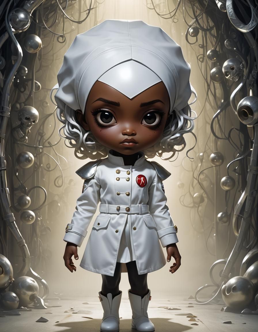 African Super Nurse Movie Poster, Volumetric Lighting