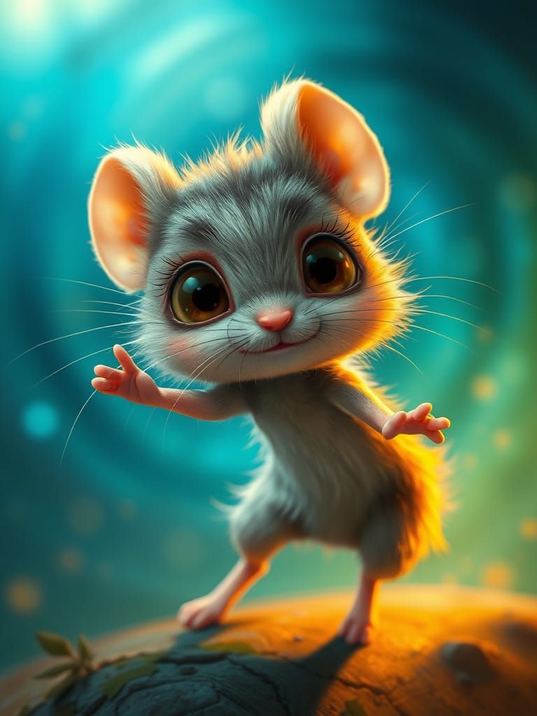 Whimsical, Hyperrealistic Fantasy Creature