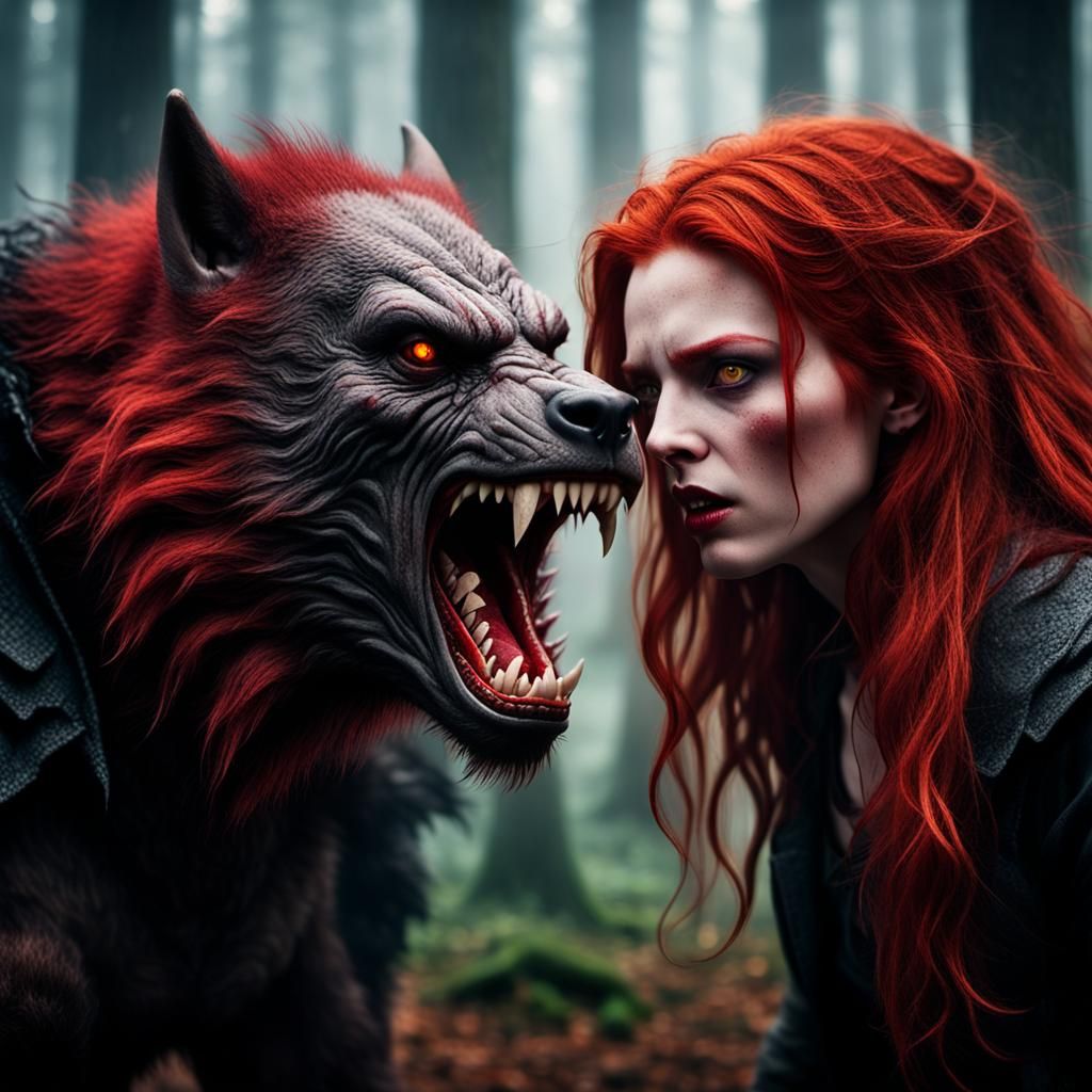 Vampire vs Werewolf: Dark Fantasy Photography