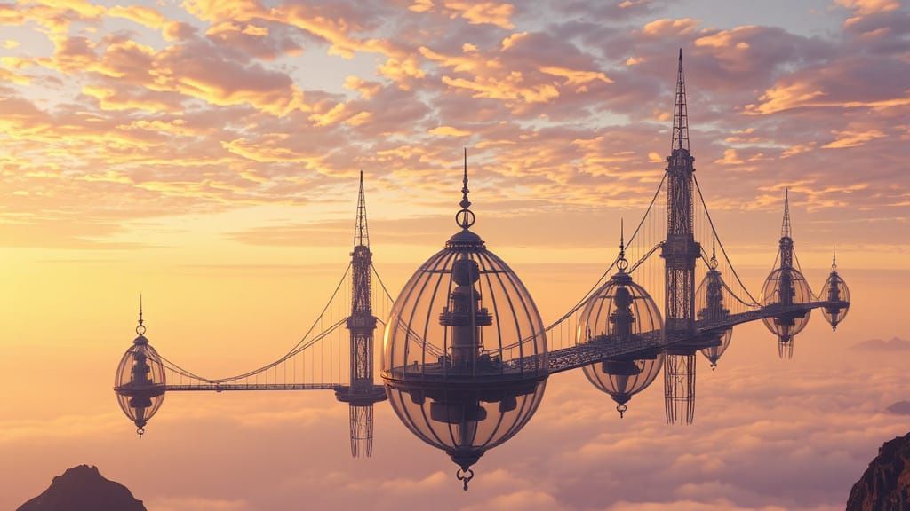 Ethereal Metropolis of Glass and Crystal