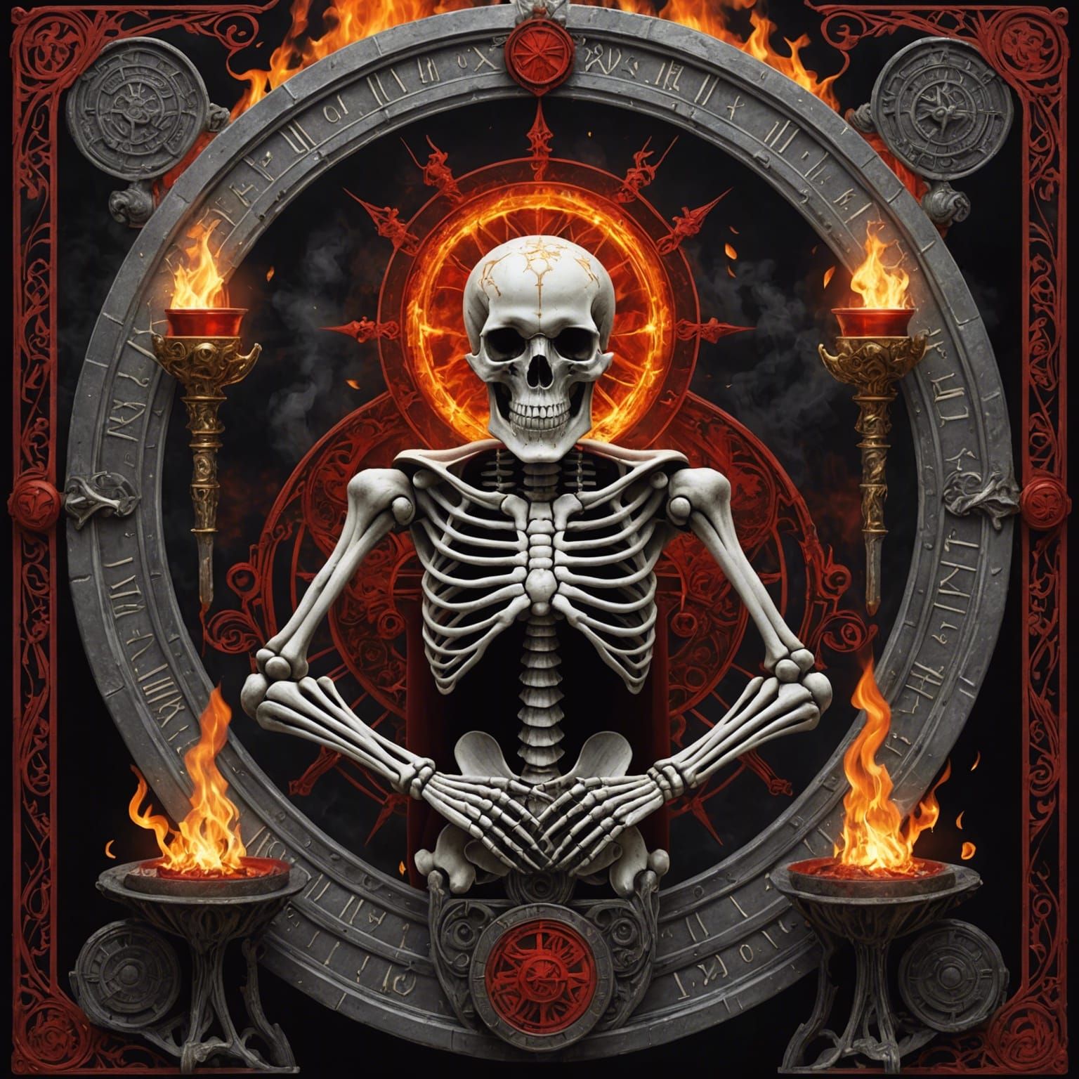 The Wheel of Fortune Tarot Card with Esoteric Symbols