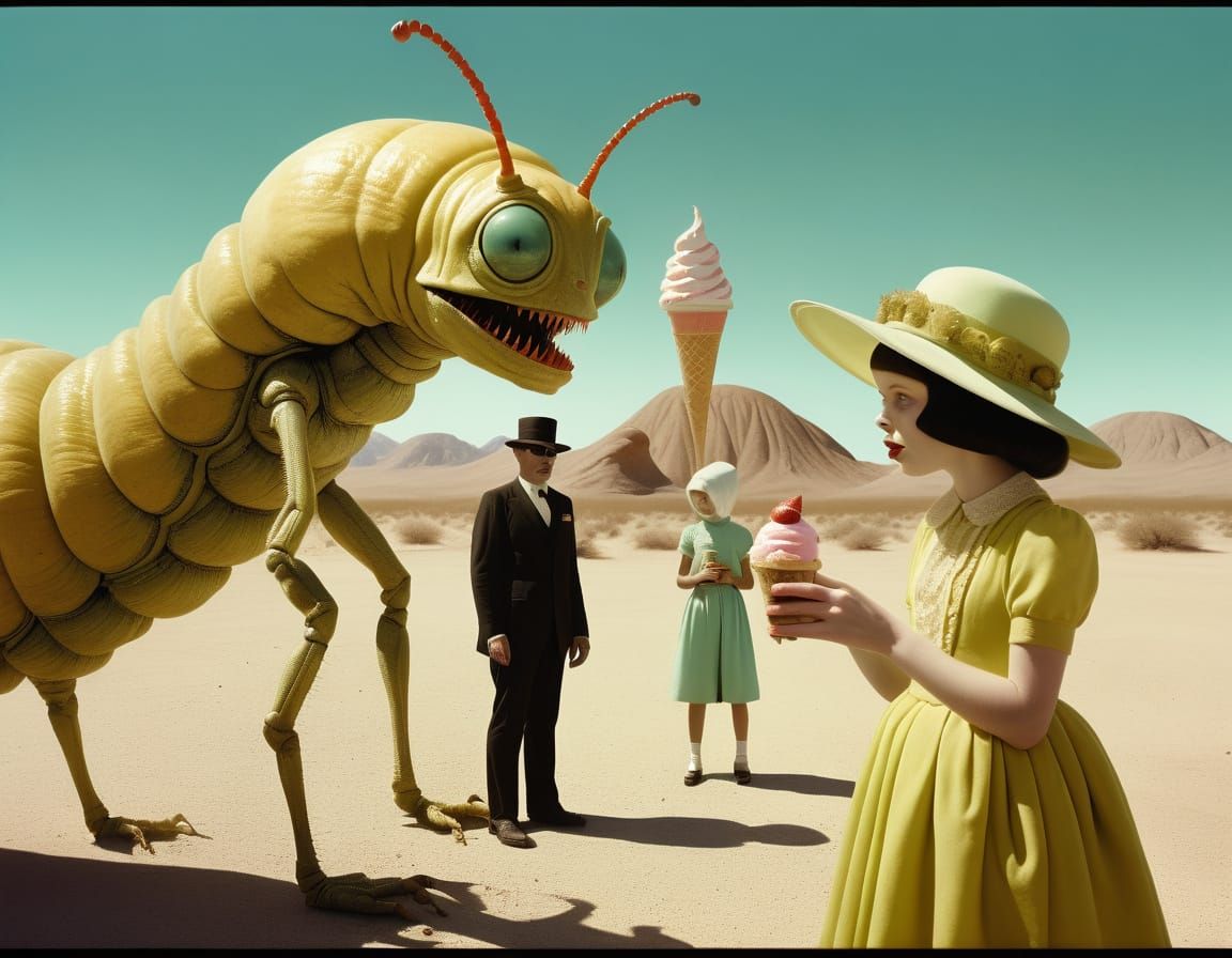 Surreal Sci-Fi First Contact in the Desert