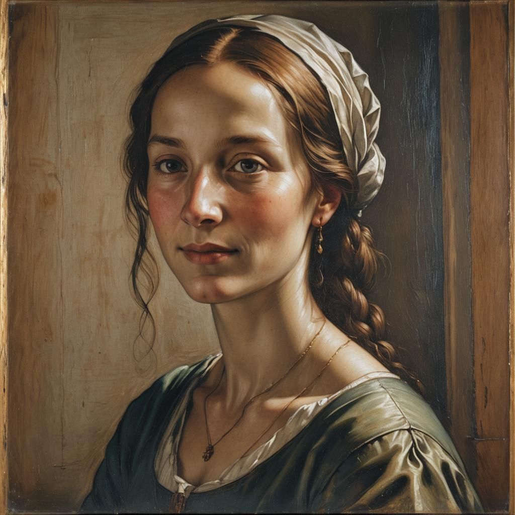 Mona Lisa: Renaissance Portrait in Leonardo da Vinci Style