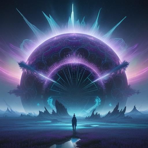 Ethereal Forms Unfolding: a Sci-Fi Dreamscape