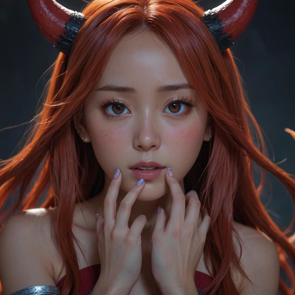 Asuna Yuki Devil Transformation in Pixar-Inspired 3D Animati...