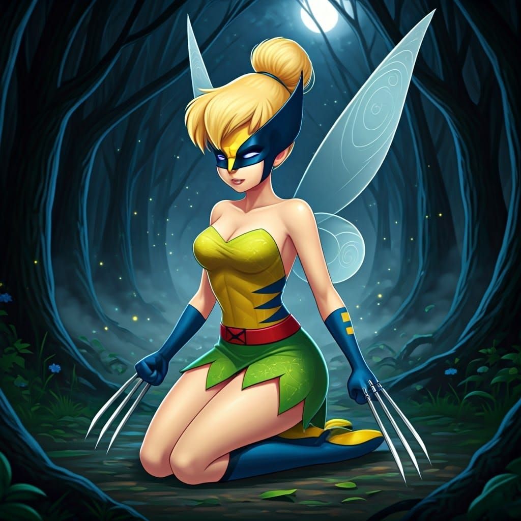 Tinkerbell as Wolverine