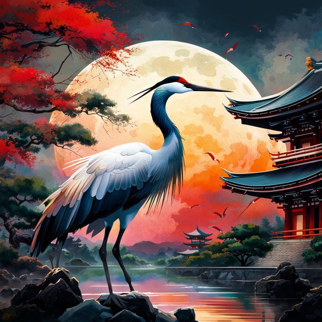 Japanese crane