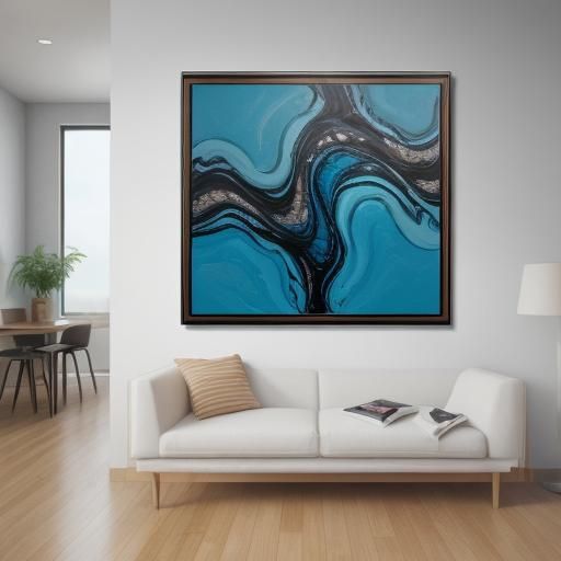 Abstract Silicone Oil Cell Painting: Fluid Art