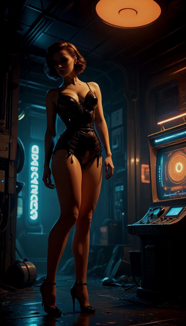 1950's Detective Magazine Cheesecake Style Photo