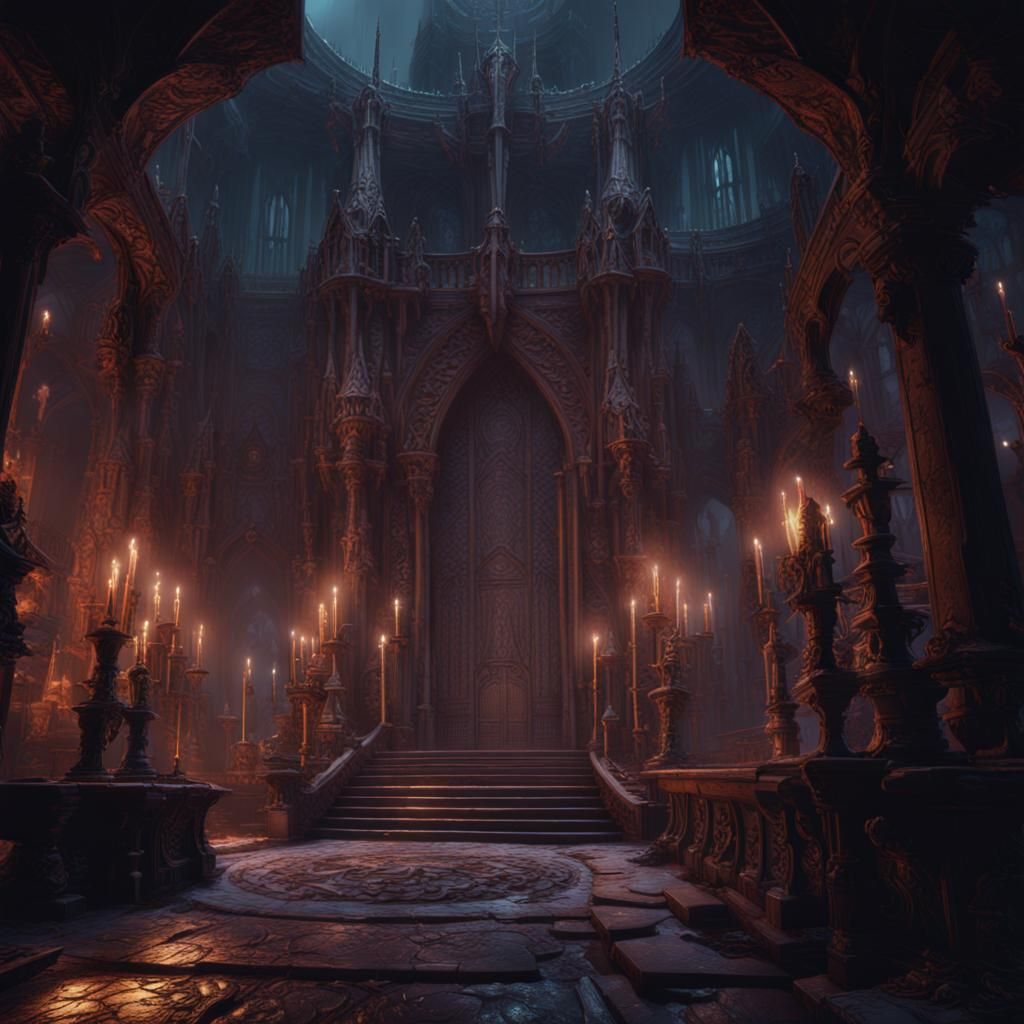 Fantasy Landscape: Night of Long Knives, Detailed Art