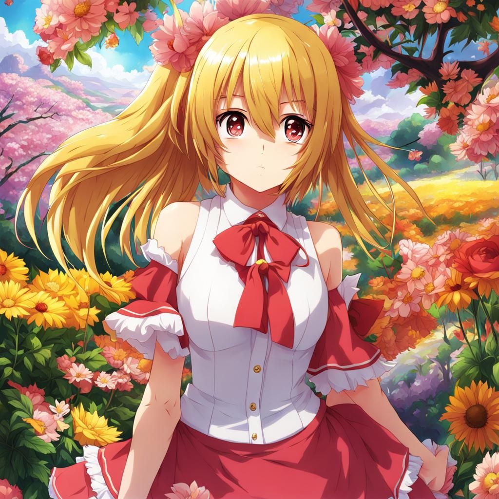 Anime Girl in Japanese Manga Style