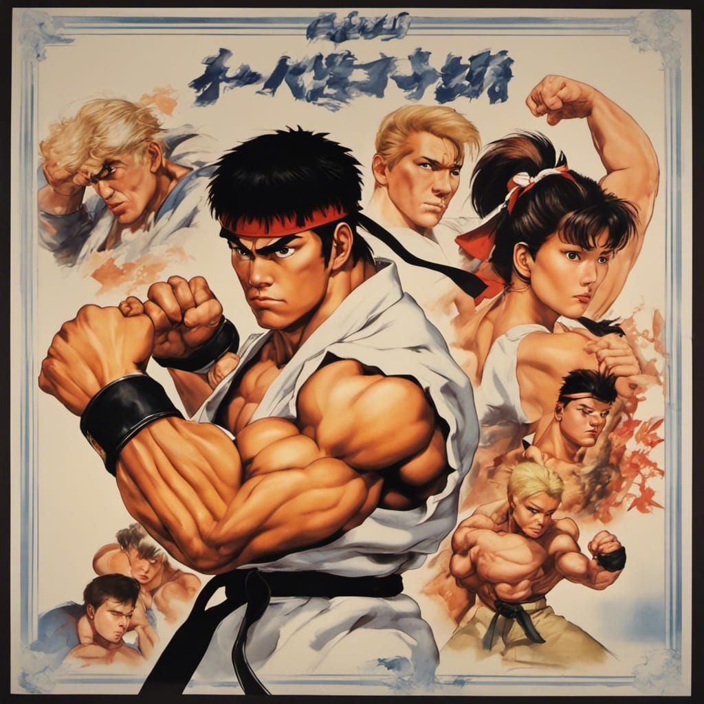 Vintage Movie Poster for Street Fighter