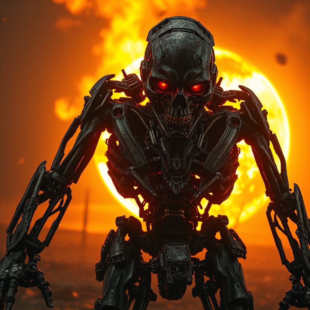 Cybernetic Nightmare: Dark, Foreboding Terminator Dominates ...