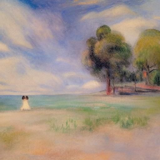 Mouse in Exile: Vintage Impressionist Travel Poster